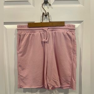 H&M Men’s Pink Shorts Sweatshorts Regular Fit Size Medium
